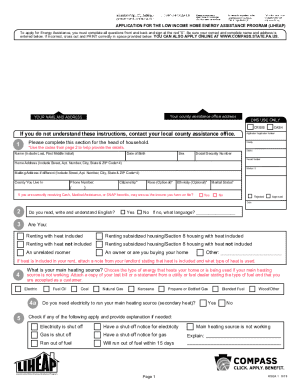 Pennsylvania LIHEAP Application Form