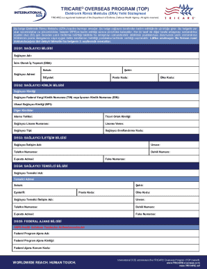 TRICARE Overseas Program ERA Authorization Agreement
