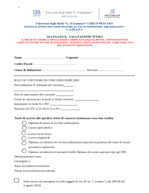 Allegato B - Valutazione Titoli