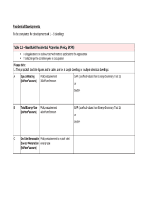 Residential Development Application Form