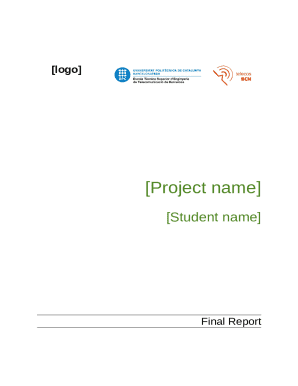 Final Report Template
