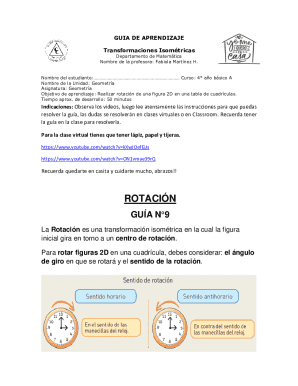 Geometry Rotation Worksheet