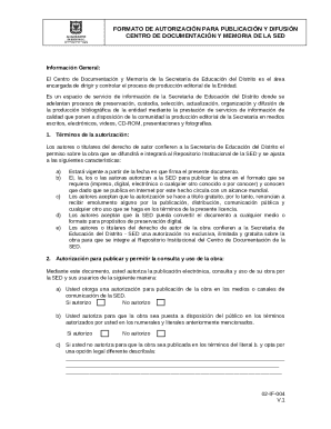 Publication Authorization Form