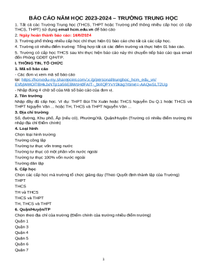 Annual School Report Form