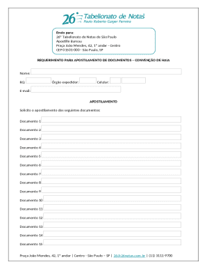Apostille Request Form