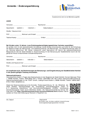 Library Registration Form