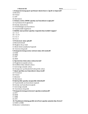 Computer Science Quiz