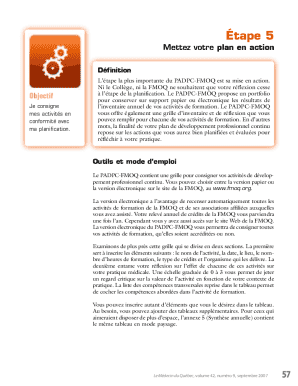 PADPC-FMOQ Professional Development Plan