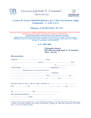 36 CFU Teacher Certification Application