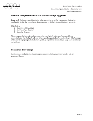 Spejdernes Lejr 2022 Exam Quiz