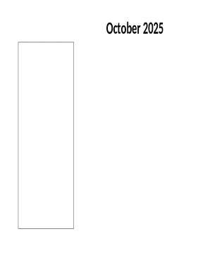 October 2025 Calendar