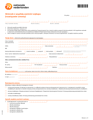 Polish Insurance Payout Request Form