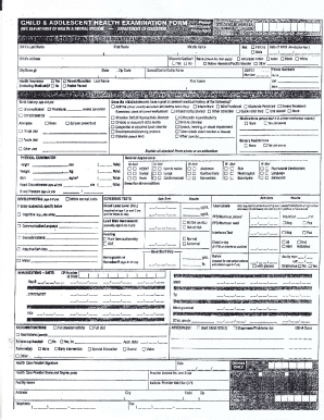 School Health Form