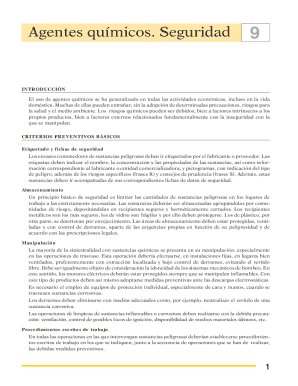 Chemical Safety Checklist