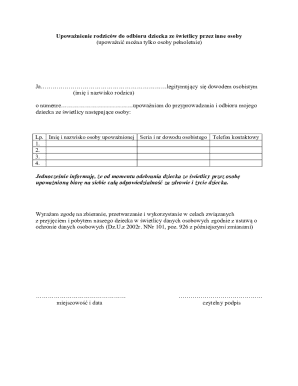 Parent Authorization for Child Pickup