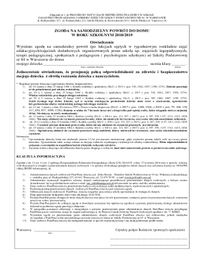 Child Pickup Authorization Form