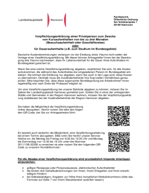 German Visa Invitation Form