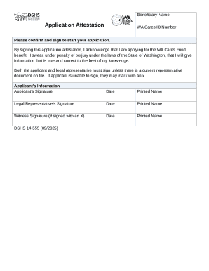 WA Cares Fund Application Attestation