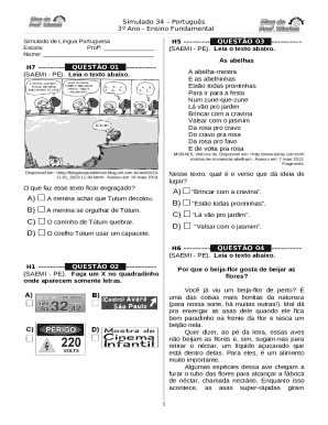 Portuguese Language Simulated Test