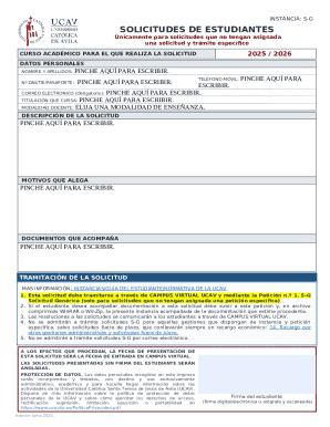 Student Generic Request Form