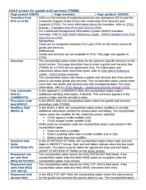 CFSS Goods and Services Form T5999