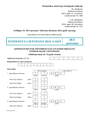 Latvia Internet Usage Survey Form 2024