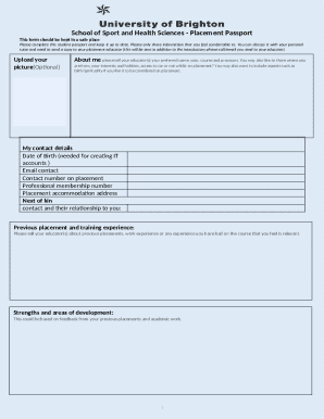 Student Placement Passport