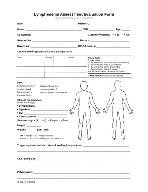 Lymphedema Assessment Form