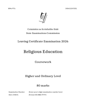 Leaving Certificate Religious Education Coursework