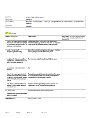 Research Article Review Form