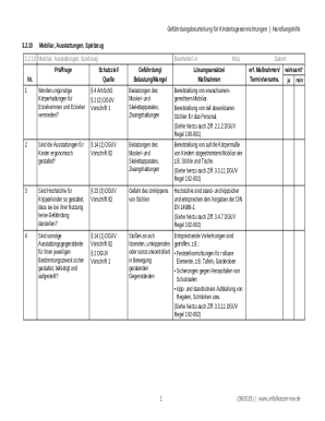 Gefährdungsbeurteilung für Kindertageseinrichtungen