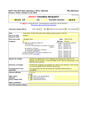 3GPP Change Request Form