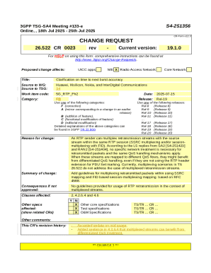 3GPP Change Request Form