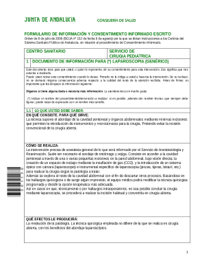 Informed Consent Form for Laparoscopy