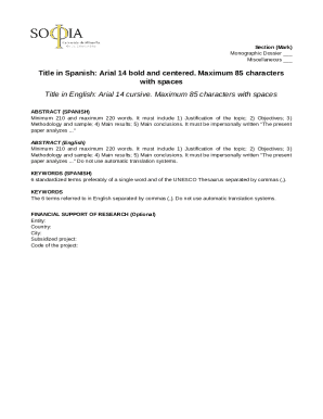 Academic Research Paper Template