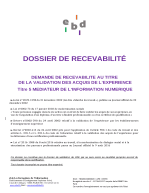 French VAE Eligibility Application