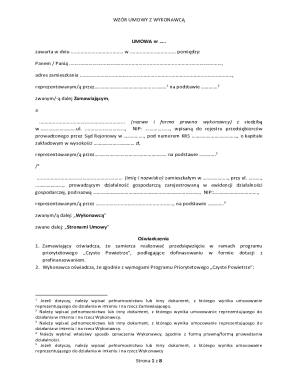 Clean Air Program Contract Template