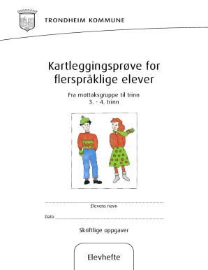 Norwegian Language Assessment Form