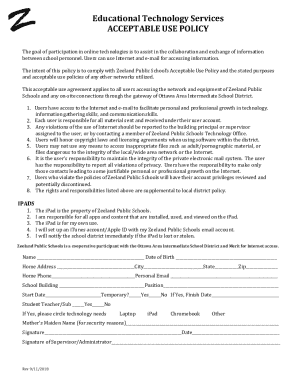 Zeeland Public Schools Acceptable Use Policy