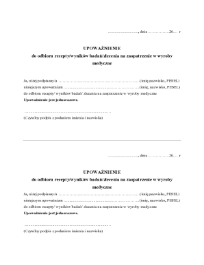 Medical Authorization Form