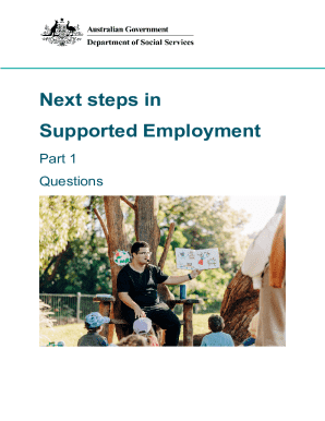 Australian Government Supported Employment Questions