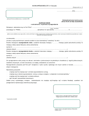 Polish Employment Certificate