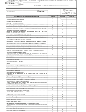 Colombia Public Procurement Checklist