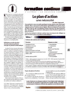Asthma Action Plan Template
