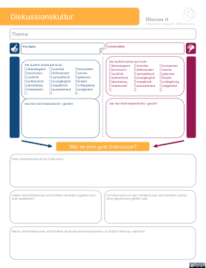 Political Discussion Feedback Form