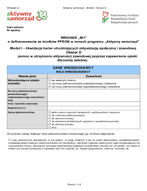 Aktywny Samorząd Moduł I Obszar D Application