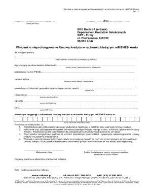 Loan Termination Request for mBIZNES Account