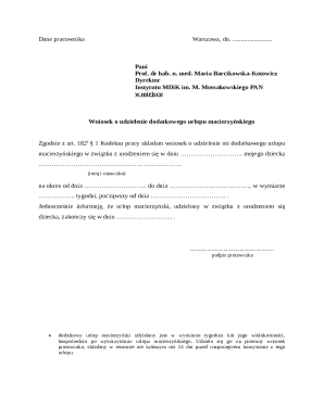 Employee Request for Additional Maternity Leave