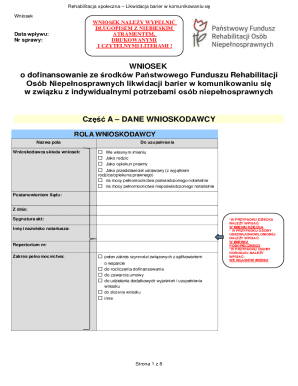 Poland Social Rehabilitation Application Form