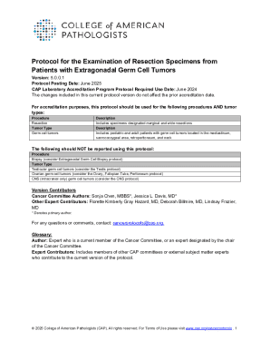 Extragonadal Germ Cell Tumor Resection Protocol